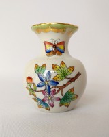 Herend Victorian patterned small round vase