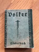 1926 German Gothic written volker - liederbuch