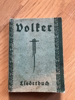 1926-os német gót írású  Volker - Liederbuch