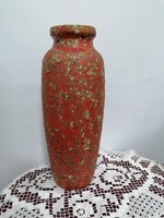 Retro pond head blistered ceramic vase 34 cm