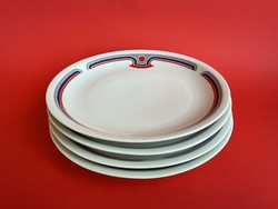 Great Plain art deco big plate red blue gray flat plate
