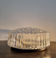 Mid-century limburg ceiling ice glass lamp with helena tynell design