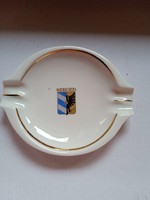 Hollóházi  porcelán hamutó Szeged címerrel