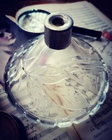 Crystal perfume bottle / vase /
