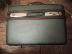 Vintage, retro samsonite hard-walled makeup travel bag
