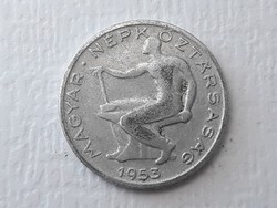 50 fillér 1953 érme - Magyar alu 50 filléres 1953 pénzérme