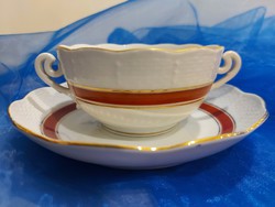 Herend porcelain soup cup and saucer