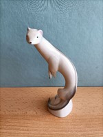 Rare! Porcelain weasel from Kőbánya