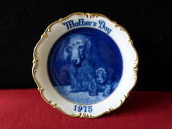 Dresden / dog wall plate.