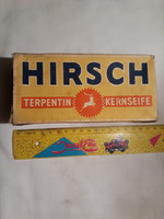 2db Hirsch szappan eredeti dobozukban, 1930-40-es évekből
