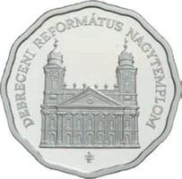 Debreceni Református Nagytemplom ezüst 5000 Ft 31,46 gramm 0,925 bu