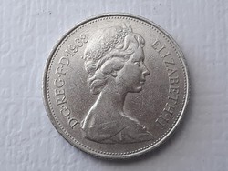 10 Pence 1968 érme - Brit, Angol 10 new pence 1968 Elizabeth II D. G. Reg. F. D külföldi pénzérme
