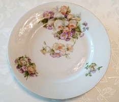 Régi porcelán M.Z. Altrohlau rózsás virágos tányér