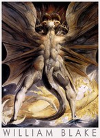 William Blake A nagy vörös sárkány és a napba öltözött nő 1805 művészeti plakátja, Jelenések Könyve