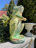 Delphin massier (1836-1907) gargoyle, old, huge, Art Nouveau frog 70cm !!!