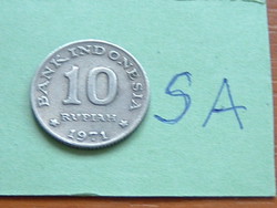 Indonesia 10 rupee 1971 (f.A.O.) Copper-nickel sa