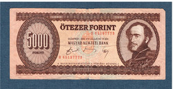 5000 Forint  1990 " H " Jelű VG