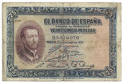 25 peseta 1926 Spanyolország