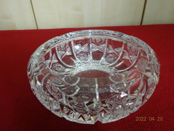 Polish lead crystal ashtray - julia, diameter 18 cm, height 6.5 cm. He has! Jókai.