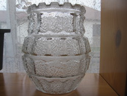 Art deco lattice, frosty vase