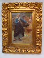 Deák  Ébner Lajos: Piaci jelenet (1890 körül)