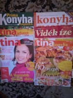 Konyha, főzési magazin  6 darab újság  ! Jó állapotban !!!