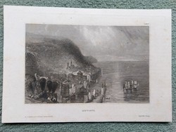 HONFLEUR (Seine-Mündung) eredeti Acelmetszet  1835 Kiado: Hilburghausen