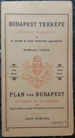 Map of Budapest homolka joseph reprint