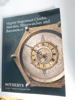 Outstanding precious watches, clocks, barometers, 1999 sotheby's auction catalog appraisal