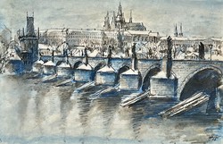 Olvashatatlan jelzéssel: Prága, Károly-híd