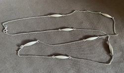 Különleges, hosszú ezüst nyaklánc