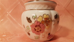 Zsolnay butterfly pattern mini pot, 6 cm high, numbered, in perfect condition