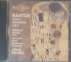 GERHART HETZEL VIOLIN  BARTÓK CONCERTOS 1 & 2     CD  RITKA !!
