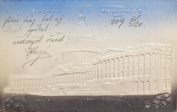 Old Postcards-Régi Képeslapok-U.S.A.-The Capitol-Washington D.C.-1909.- dombornyomott-Nagyon Ritka!