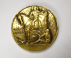 Saint Martin of Tours, Apostle of the Gauls. French commemorative medal.