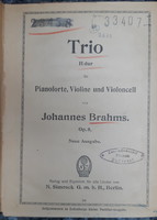 Brahms: trio in major - op.8 Pocket score
