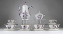 1I450 old special hand-painted schlaggenwald porcelain coffee set 1934
