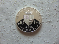 Andorra ezüst ecu 1998 PP  31.54 gramm