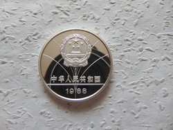China silver 5 yuan 1988 pp 30 grams 900 silver 01