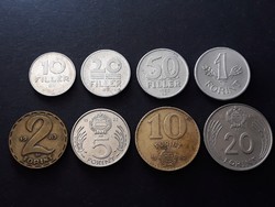 10 20 50 Fillér 1 2 5 10 20 Forint 1983 érme - Magyar Ft sor 1983 pénzérme