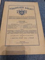 1930. Térképészeti Közlöny 1.-2. szám egybe kötve mellékletekkel