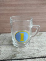 Glass mug number 1, retro preschooler with gorgeous cup ovis kid glass