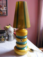 retro iparművészeti kerámia asztali lámpa