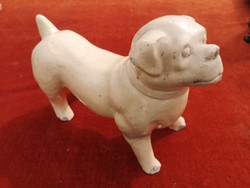 22 Cm. Antique faience dog