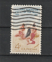Stamp used in USA 1961 frederic remington
