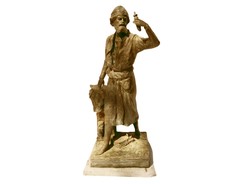 E. Picault -  Arkhimédész bronz szobra 1895