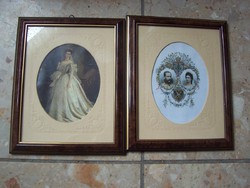 Franz Joseph and sissy in 2 frames