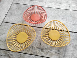 Retro plastic bread baskets - mid-century modern design