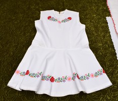 Embroidered children's dress from Kalocsa, baby girl dress chest width 35, length 59 cm old wear
