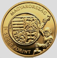 I. Ulászló aranyforint 2020 arany 986/1000 50000 Forint (dukát arany 3,49g) UNC pénzérme